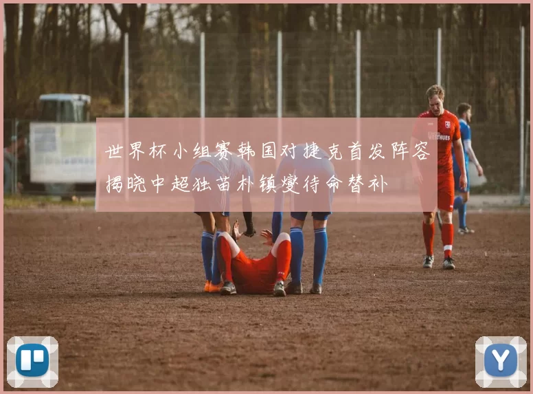 世界杯小组赛韩国对捷克首发阵容揭晓中超独苗朴镇燮待命替补